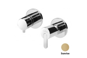 Смеситель для душа встраиваемый Cezares Leaf золото (LEAF-VDIM3-SR)