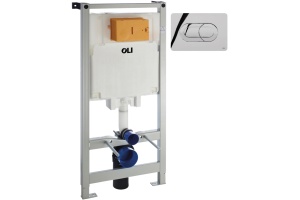 Система инсталляции для унитазов OLI Oli 80 300573 с кнопкой смыва Salina