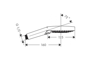 Ручной душ Hansgrohe Raindance Select S 120 3jet EcoSmart 9 л/мин, шлифованная бронза 26531140 - 2