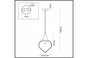 Подвесной светильник Odeon Light Kesta 4950/1 - 3