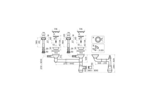 Сифон для кухонной мойки Omoikiri вороненая сталь (4956498) - 2