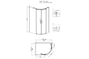 Душевой уголок Grossman Galaxy GR-4110L - 2