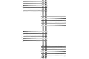 Водяной полотенцесушитель Terminus Европа П24 70х1200 Хром