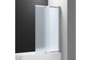 Шторка на ванну Cezares Slider VF-11-100/150-P-Cr стекло рифленое