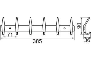 Крючок Veragio Gifortes VR.GFT-9076.CR хром - 2