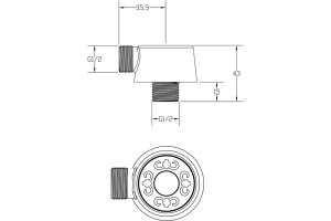 Шланговое подключение Zorg Antic AZR 4 BR - 2
