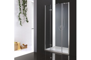 Душевая дверь Cezares Bergamo 120 хром стекло прозрачное