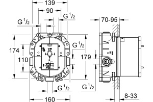 Внутренняя часть смесителя Grohe Rapido THM синий (35500000) - 3