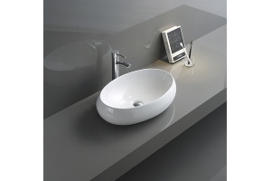 Раковина накладная Ceramalux N белый (9030D) - 2