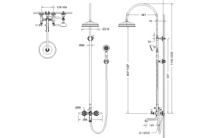 Душевая стойка Bravat Art F65193BAF-A2-RUS - 2