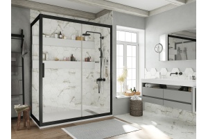 Душевой уголок STWORKI Эстерсунд DE019R90160200 160x90 см профиль черный матовый - 3