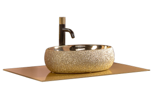 Столешница под раковину Armadi Art Lucido 80 золото