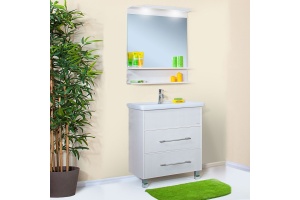 Мебель для ванной Бриклаер Чили 80 светлая лиственница С