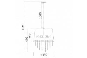 Подвесной светильник Escada Charm 652/3S Black - 3