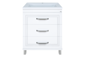 Тумба с раковиной Misty Терра 70 белая глянцевая