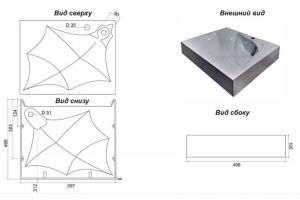 Раковина Stella Polar Элиза 60 на стиральную машину белый - 3