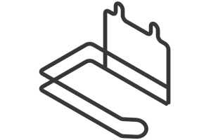 Держатель туалетной бумаги DIWO Смоленск П14788 черный муар