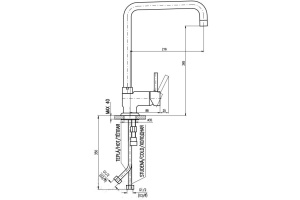 Смеситель для кухонной мойки Rav Slezak Seina хром (SE908.5/5) - 2