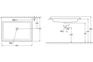 Раковина Grohe Cube Ceramic 3947900H - 2