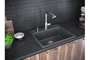 Мойка кухонная Paulmark Stepia 59 графит - 3