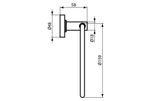 Полотенцедержатель Ideal Standard IOM (A9130AA) - 3