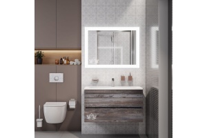 Зеркало с подсветкой и функцией антизапотевания ART&MAX SOLI AM-Sol-800-600-DS-F-H - 2