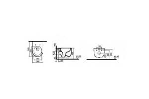 Подвесной унитаз VitrA Liquid белый без сиденья - 2