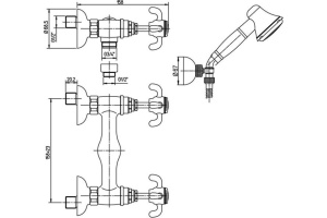 Смеситель для душа Paini Ornellaia 87CR509 - 2