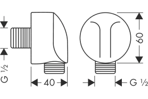 Шланговое подключение Hansgrohe FixFit белый матовый - 2