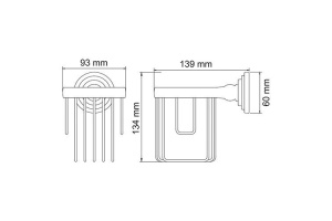 Держатель освежителя воздуха Wasserkraft Isar K-7345 - 3