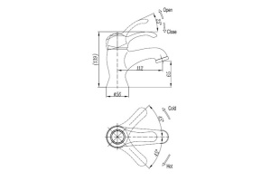 Смеситель для раковины Cezares Lira хром (LIRA-M-LS1-01) - 2