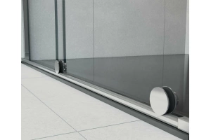 Душевая дверь в нишу Vincea Arno 150х200 профиль хром стекло прозрачное - 3