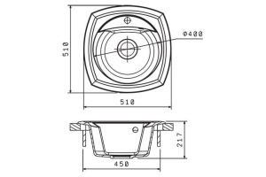 Мойка кухонная Florentina Корсика мокко - 2