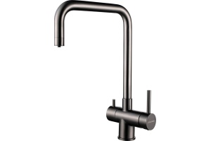 Смеситель для кухни Paulmark Wetter темный хром