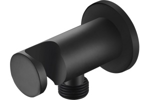 Шланговое подключение Allen Brau Priority 5.31015-31 с держателем для душа, чёрный матовый