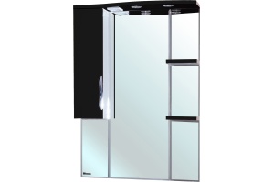 Зеркало-шкаф Bellezza Лагуна 75 L черный