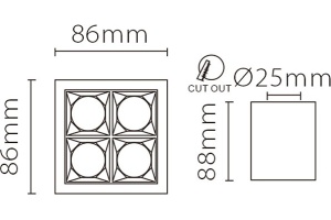 Накладной светильник Fiberli XC002 12120202 - 2