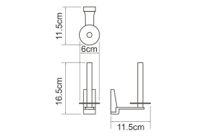 Lopau K-6097 Держатель туалетной бумаги - 3