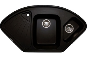 Мойка кухонная Lava A3 чёрный металлик