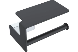 Держатель туалетной бумаги Boheme Q 10941-CR-B с полкой для телефона