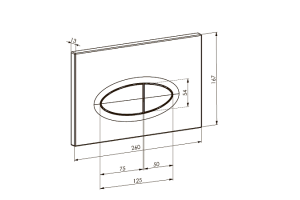 Кнопка смыва для инсталляции Boheme черный (665-B) - 2