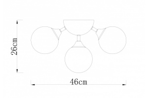 Потолочная люстра Arte Lamp Fobos A2704PL-5SG - 2