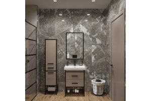 Корзина для белья DIWO Смоленск П16066 черный муар - 2