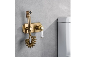 Гигиенический душ Elghansa Classicline 15C0686-Bronze (Set-49) со смесителем, С ВНУТРЕННЕЙ ЧАСТЬЮ - 2