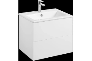Тумба с раковиной Aquaton Сохо 60 белый глянец