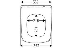 Крышка-сиденье Haro Dante 534526 ( для Roca Gap ) - 2