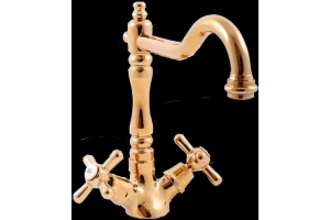 Смеситель для раковины Rav Slezak Morava retro золото