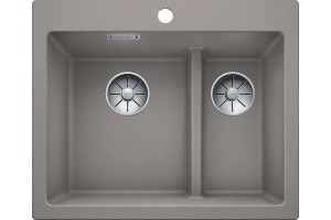Мойка кухонная Blanco Pleon 6 Split серый беж