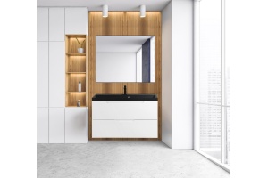 Комплект мебели BelBagno Vittoria 90 белый матовый - 2