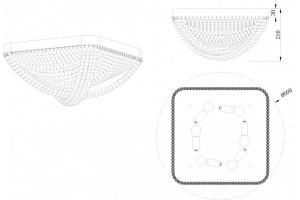 Потолочная люстра Stilfort Marelli 2169/05/06C - 2